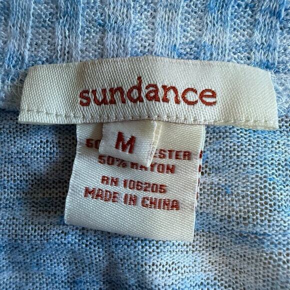 Sundance Beautiful Dreamer Asymmetrical Lightweight Tunic Sweater Top M Blue - Picture 6 of 12